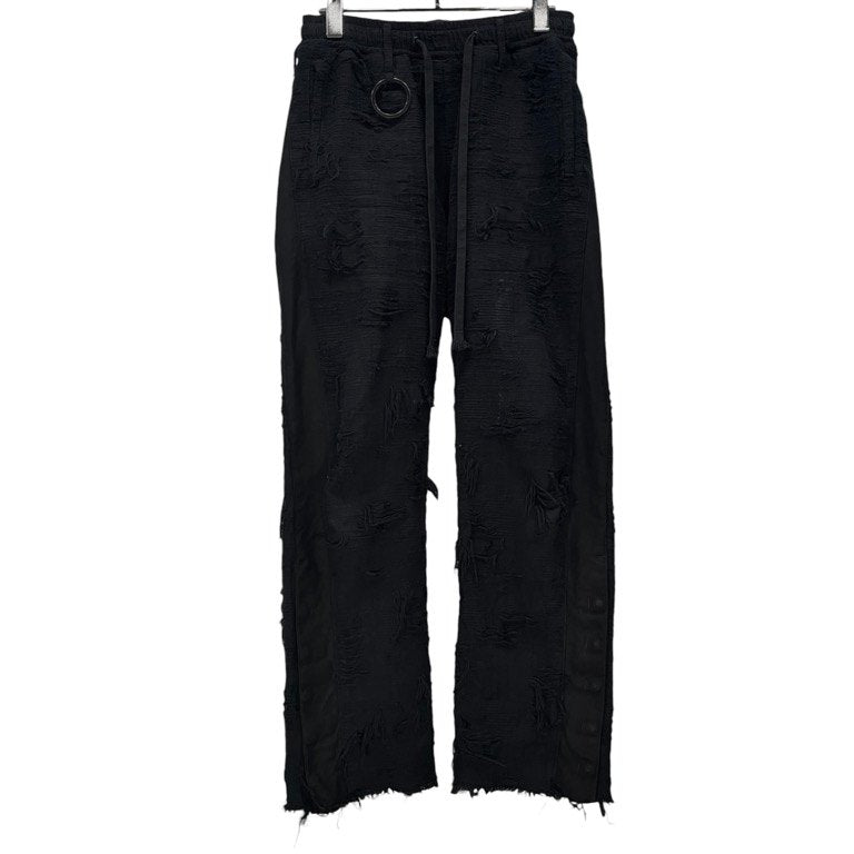 [-] Minus Twist Line Truck Pants BORO CRUST(NOIR) 襤褸クラストサイドライントラックパンツ 定価49,500円 ボトムス マイナス メンズ