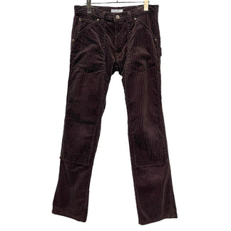 NUMBER NINE 02AW ワイドコーデュロイダブルニーパンツ 太畝 ボトムス Archive ジョージ期 NOWHERE MAN ナンバーナイン メンズ