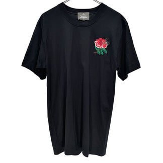 Vivienne Westwood MAN 22AW 薔薇オーブ刺繍クルーネックTシャツ カットソー Rose Tee T-shirt トップス 半袖 ヴィヴィアンウエストウッド マン メンズ