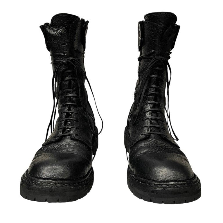 GUIDI × StyleZeitgeist ER01V 世界150足限定 バイソンレザーレースアップサイドジップミリタリーコンバットブーツ Vibram シューズ 靴 アーミー 定価269,500円 木製シューズボックス付属 グイディ スタイルザイガイスト メンズ