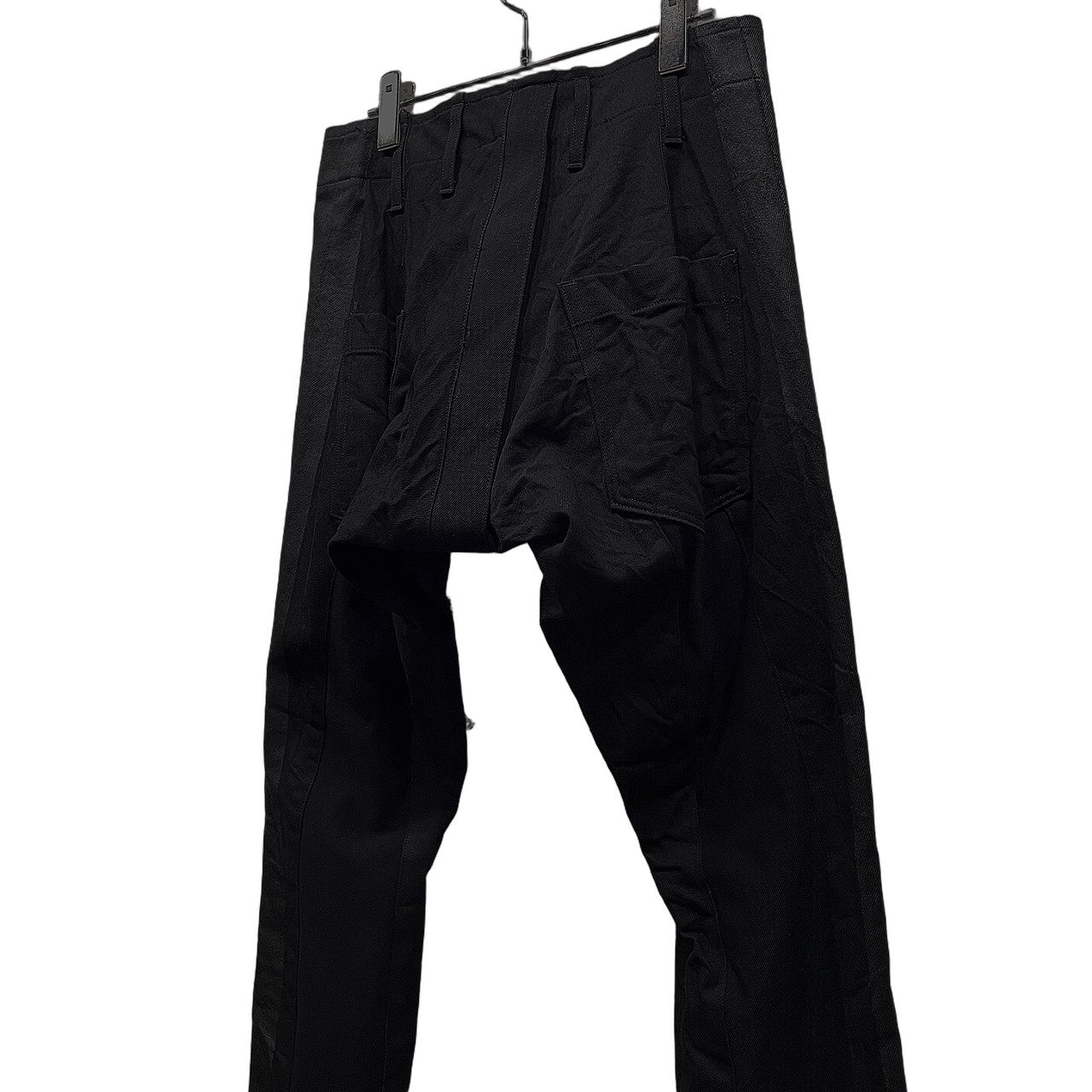 kiryuyrik 18AW PA Denime Paint Bondage Pants ストレッチブラックデニムサイドラインコーティングボンテージスキニーパンツ ボトムス 定価38,880円 キリュウ メンズ