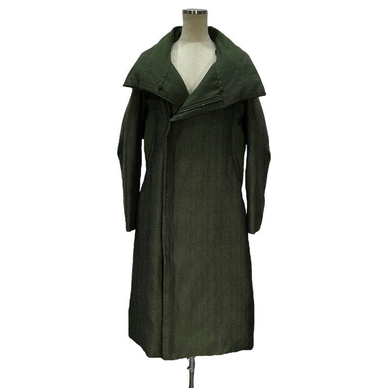 ISSEY MIYAKE 14AW フェイクファーカラーハイネックロングダウンコート Archive ジャケット ブルゾン アウター イッセイミヤケ レディース