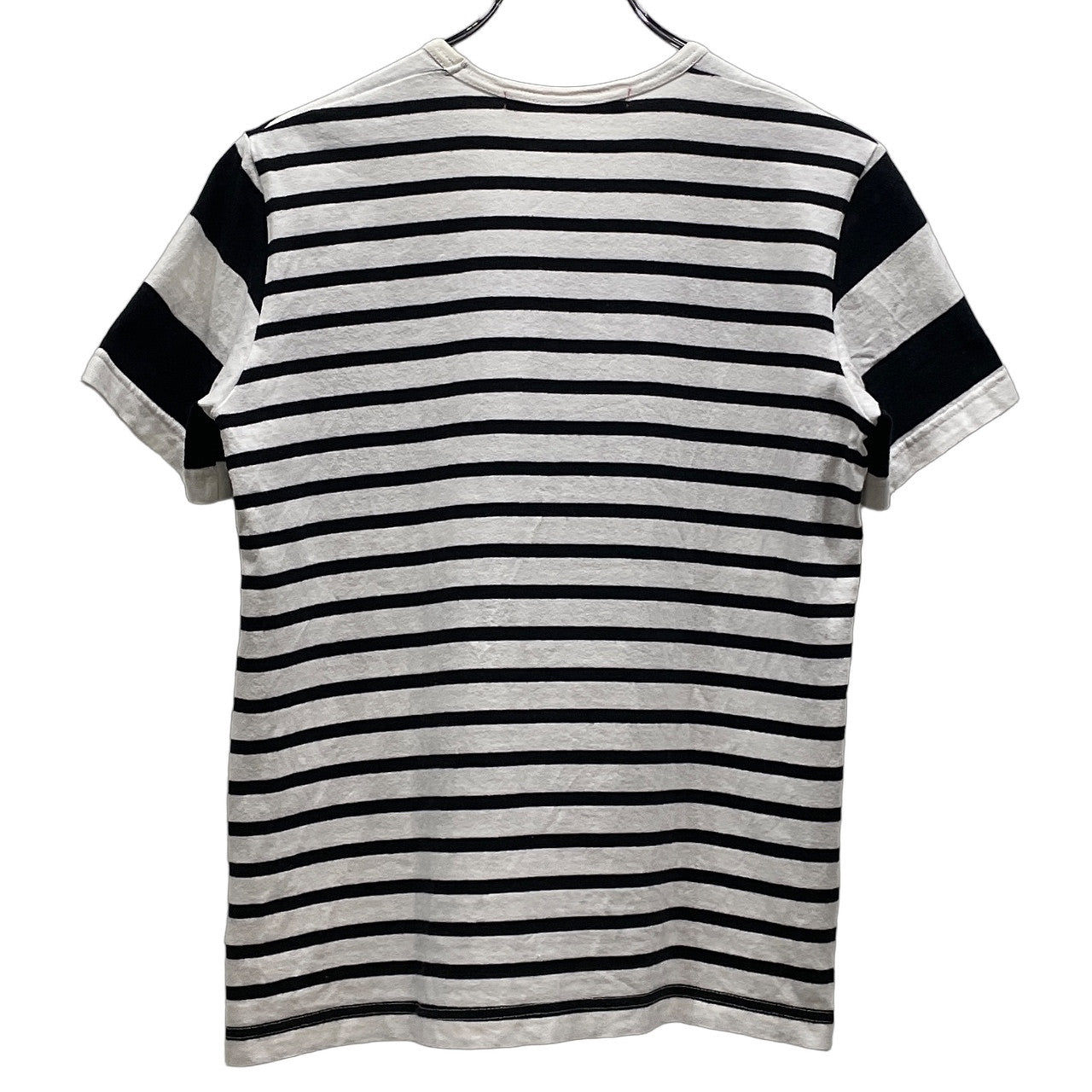 JUNYA WATANABE COMME des GARCONS MAN PINK × 古武家賢太郎 03SS マルチボーダー切替アートプリントTシャツ カットソー Tee T-shirt 半袖 トップス Archive ジュンヤワタナベ コムデギャルソン マン ピンク レディース