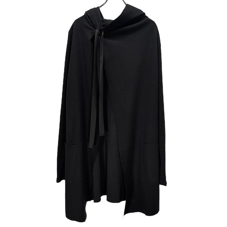 A.F HOMME ウールジャージーニットスリーブフーデッドロングコート 現A.F ARTEFACT パーカー カーディガン ジャケット アウター エーエフ オム メンズ