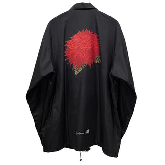 Yohji Yamamoto Pour Homme × NEW ERA 23SS DAHLIA COACH JACKET ダリアプリントコーチジャケット 花 ブルゾン コート アウター Archive HZ-Y90-900 ヨウジヤマモトプールオム メンズ