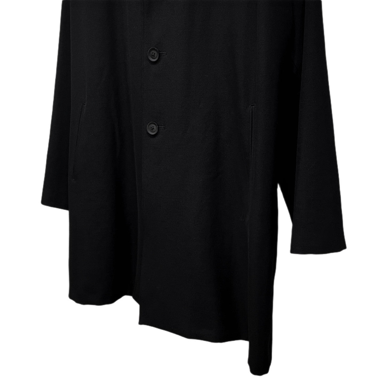 Yohji Yamamoto Pour Homme 25AW ARMY GABARDINE 3 BUTTONS JACKET アーミーギャバジン3ボタンロングジャケット テーラード ウールギャバジン ブルゾン コート アウター HM-J11-101 定価123,200円 ヨウジヤマモトプールオム メンズ