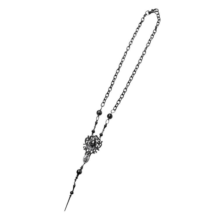 Jean Paul GAULTIER スカルマリアチェーンネックレス 一点物 激レア 希少 Archive 90s 00s JPG 未使用 ペンダント アクセサリー ジャンポールゴルチエ メンズ レディース ユニセックス