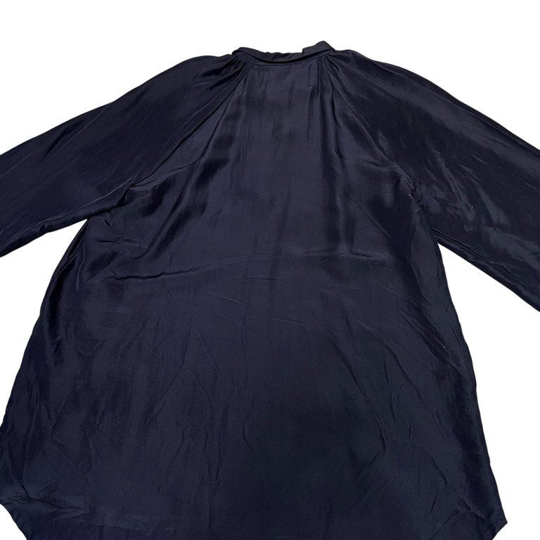 ARCHIVIO J.M.Ribot ヴィンテージシルクアンティークボタンハンドメイドプルオーバーギャザーシャツ ブラウス トップス アルキビオ JMリボット メンズ レディース ユニセックス