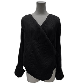 ISSEY MIYAKE ポリエステルウールプリーツカシュクールジャケット ブルゾン コート アウター Archive イッセイミヤケ レディース