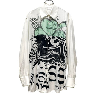 OUR LEGACY 21AW ABOVE SHIRT IVY CLOVER PRINT コットンシルクアートプリントオーバーサイズシャツ アワーレガシー メンズ