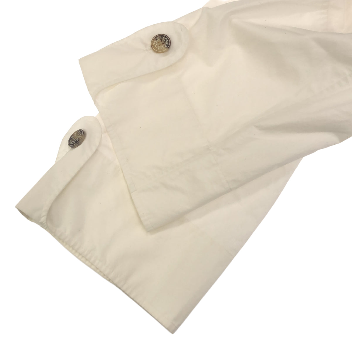 HERMES HERMES セリエボタンVネックシャツプルオーバー 36