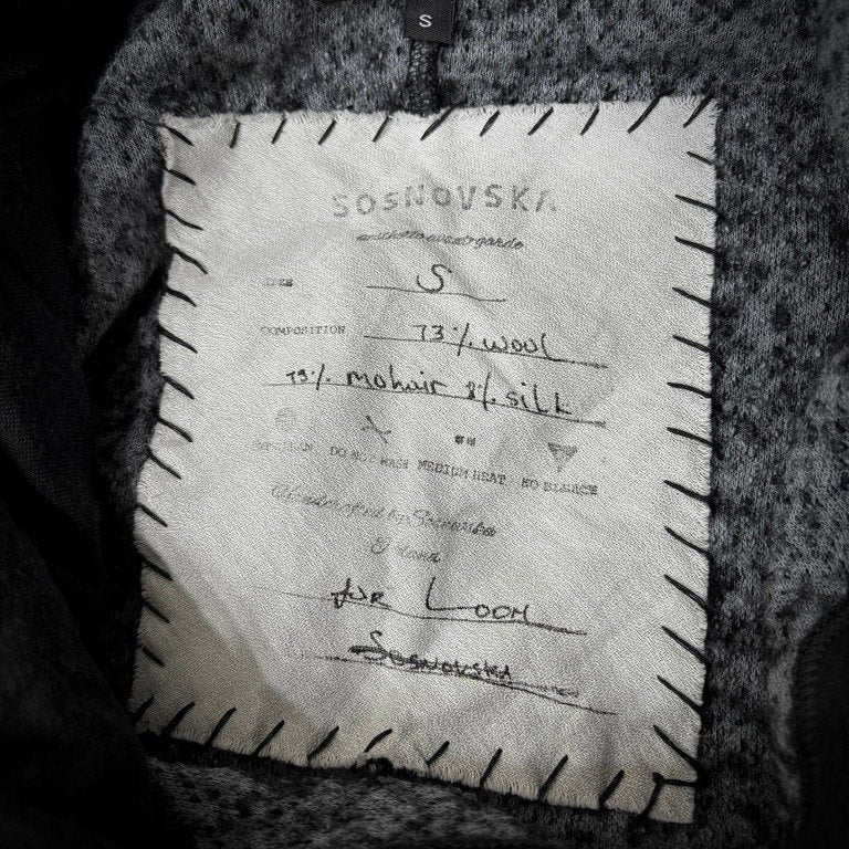 SOSNOVSKA 20AW CRAWLED OUT POCKET KNIT SWEATER exclusive for LOOM 別注 ウールモヘヤシルクハイネックニットセーター トップス モヘア ソスノブスカ メンズ レディース ユニセックス