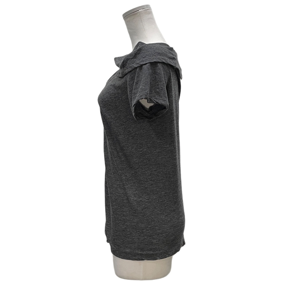 Y's 天竺ニットドッキングアシンメトリーカットソー トップス Tシャツ 半袖 Yohji Yamamoto Femme ワイズ ヨウジヤマモト レディース