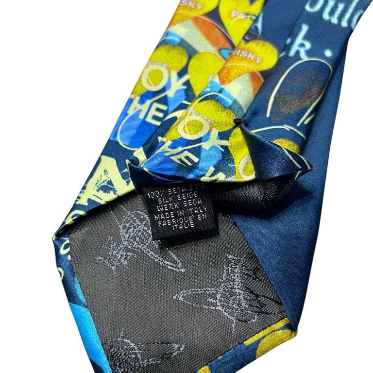 Vivienne Westwood オーブプリント総柄シルクネクタイ 小物 アクセサリー ヴィヴィアンウエストウッド メンズ