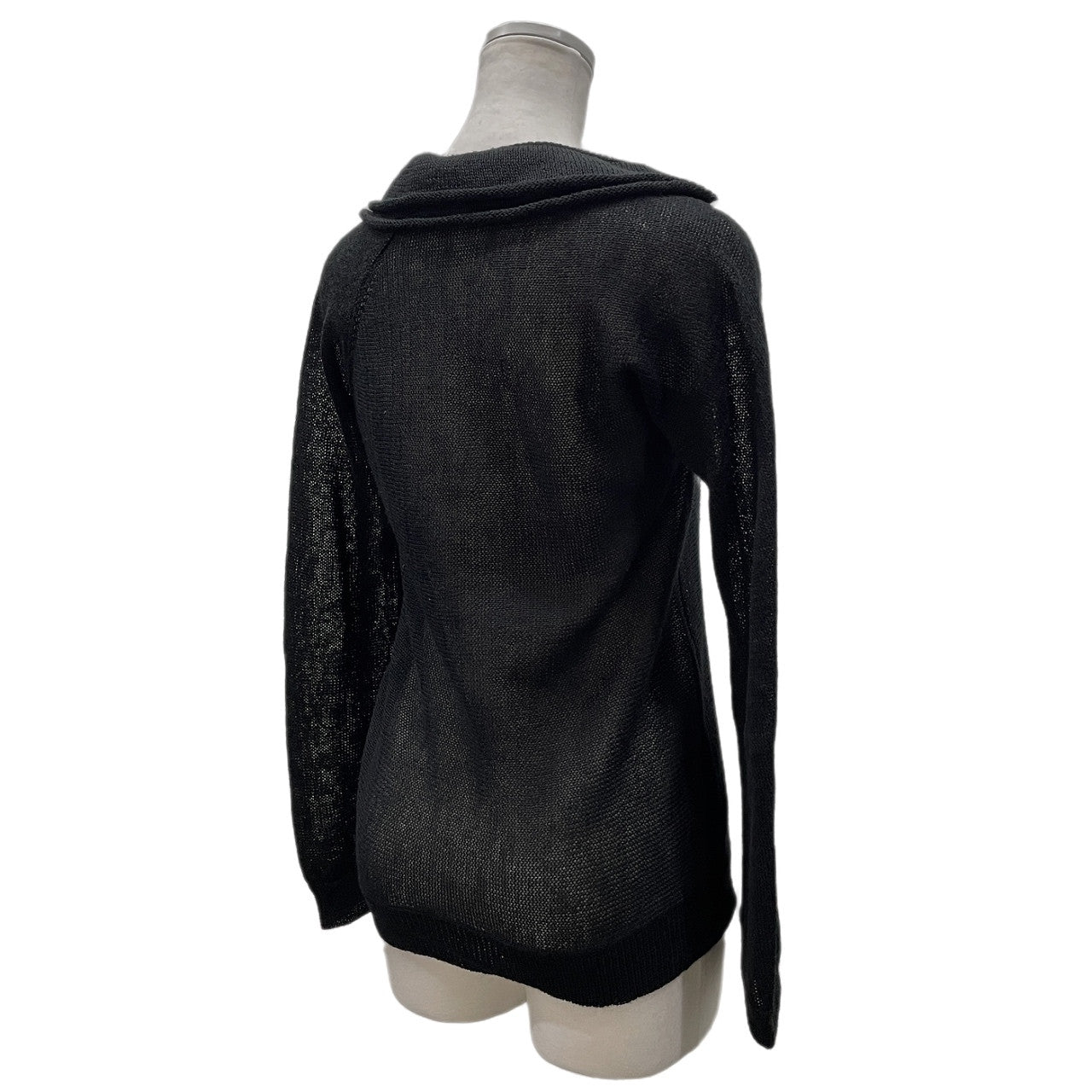 Y's アクリルヘンプダブルカラープルオーバーニットトップス シャツ セーター Yohji Yamamoto Femme ワイズ ヨウジヤマモトファム レディース