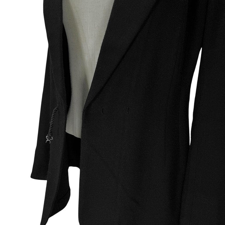 Yohji Yamamoto Femme 05AW レーヨンツイードフックボタンテーラードジャケット ブレザー ブルゾン コート アウター Archive ヨウジヤマモトファム レディース