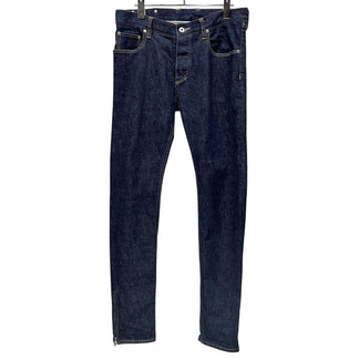 ISAMU KATAYAMA BACKLASH THE DENIM インディゴデニム裾ジップスリムパンツ ジーンズ スキニー D702-W イサムカタヤマ バックラッシュ メンズ