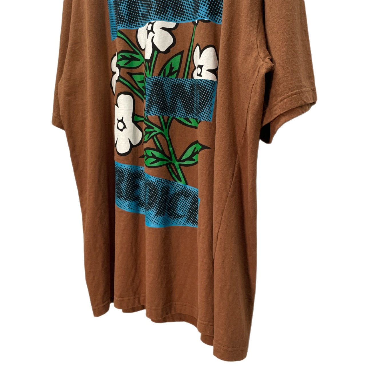UNDERCOVER 25SS Graphic Print Big Tee Brown グラフィックプリントオーバーサイズTシャツ カットソー T-shirt トップス 花 フラワー 定価24,200円 未使用タグ付き アンダーカバー メンズ