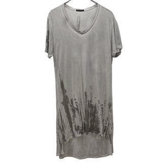 KMRii グラフィックプリントVネックモダールロングカットソー Tシャツ Tee T-shirt トップス Y2K ケムリ メンズ