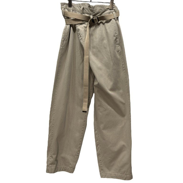 MAISON EUREKA VINTAGE REWORK CHINOS ヴィンテージチノ再構築ベルテッドラップワイドパンツ リメイク ボトムス ベルト メゾンエウレカ メンズ レディース ユニセックス