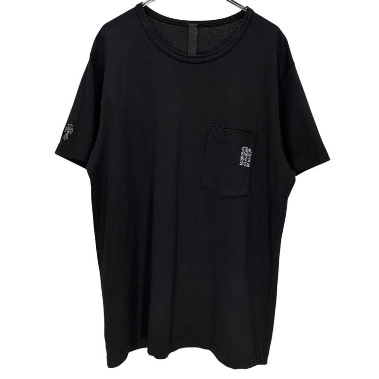 CHROME HEARTS 22SS GRP Y NOT LIGHT WORK TEE クロスロゴ刺繍クルーネックポケットTシャツ カットソー 半袖 Tee T-shirt トップス クロムハーツ メンズ