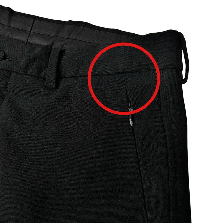 EMPORIO ARMANI ポリエステルギャバジン中綿ストレッチジップパンツ Archive 90s ボトムス エンポリオアルマーニ メンズ