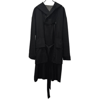 The Viridi-anne 18AW ウールギャバジンカットオフベルテッドロングコート ジャケット フード 定価94,600円 VI-2942-06 ザ ヴィリジアン メンズ