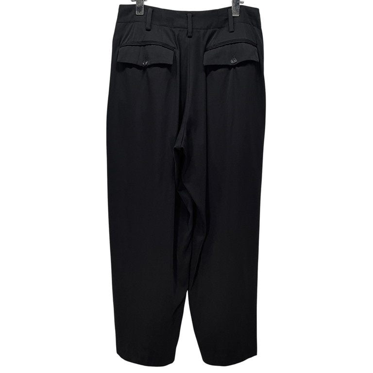 Yohji Yamamoto Pour Homme 16AW ウールドスキン3タック脇テープワイドパンツ サイドライン 側章 スラックス トラウザーズ Archive ヨウジヤマモトプールオム メンズ