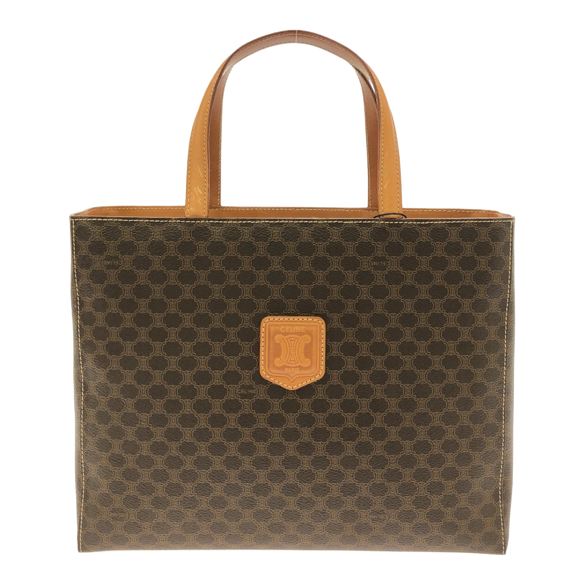 CELINE CELINE マカダム ハンドバッグ