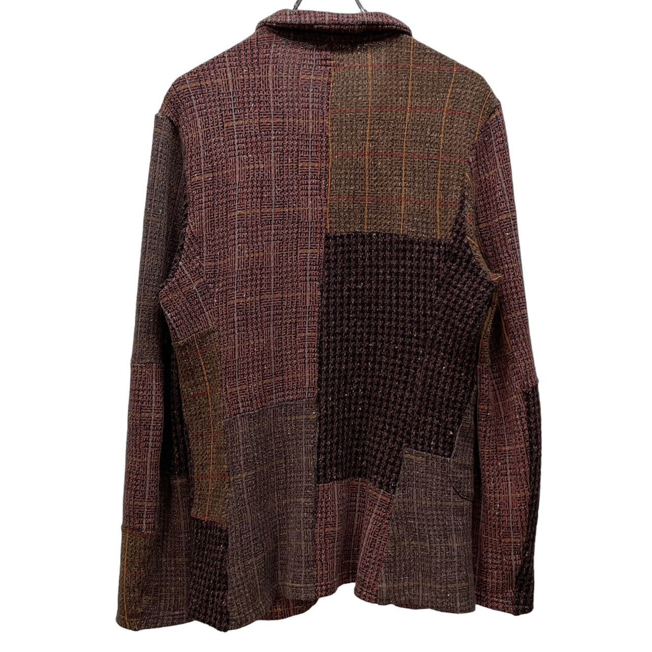 KAPITAL 13SS リネン混コットンウールホーボージャケット チェック 千鳥 パッチワーク Archive ブルゾン コート アウター キャピタル メンズ レディース ユニセックス