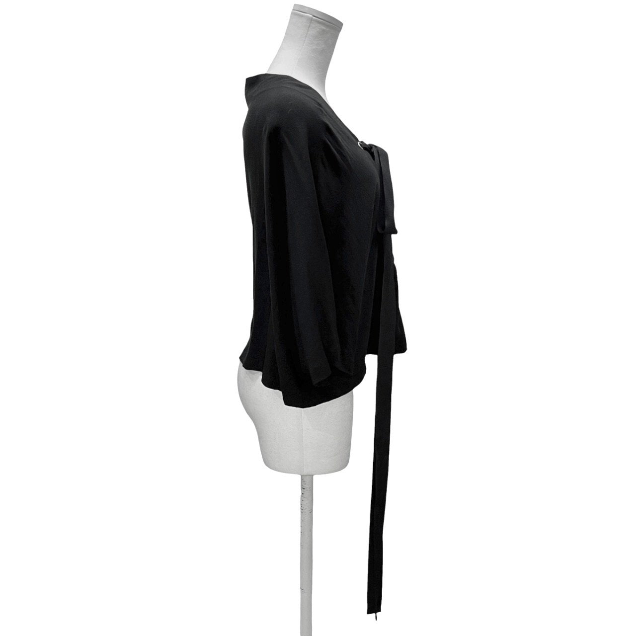 LIMI feu 16SS レーヨンキュプラレースアップドルマンブラウス トップス シャツ Yohji Yamamoto Femme リミフゥ ヨウジヤマモト レディース