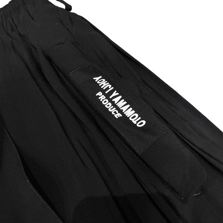 Yohji Yamamoto Pour Homme 20SS Rayon Spun Lawn Twisted Crotch Pants 股ねじれパンツ ライトウェイトレーヨンローンサスペンダーフレアワイドパンツ 定価81,400円