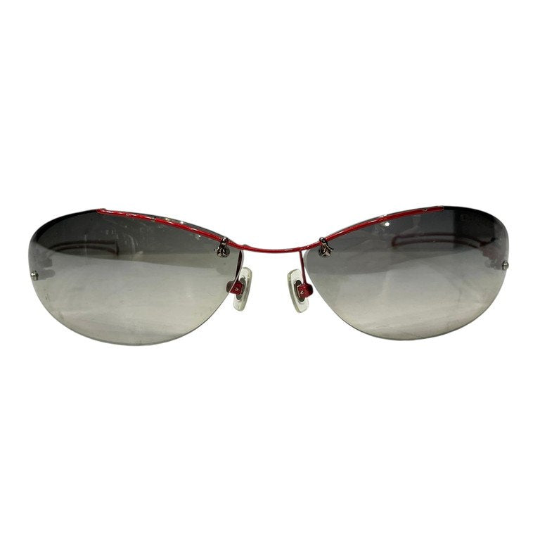 CHROME HEARTS DRAGPIPE3 D.P. III サイドダガーフォックスフレームハーフリムサングラス 眼鏡 メガネ アイウェア 服飾雑貨 小物 CH クロムハーツ メンズ レディース ユニセックス