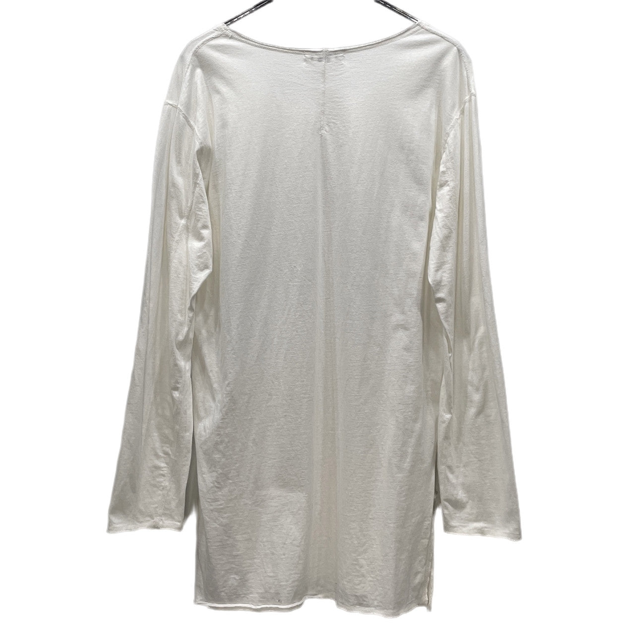 Yohji Yamamoto Pour Homme 19AW 天竺サイドスリットカットオフロングスリーブTシャツ カットソー Tee T-shirt 裁ち切り 長袖 トップス ヨウジヤマモトプールオム メンズ