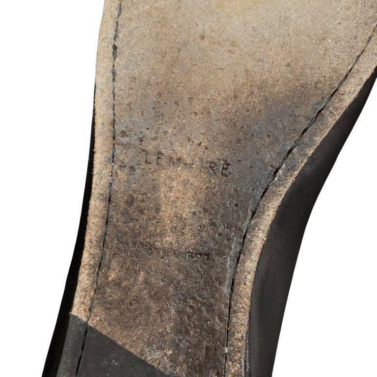 LEMAIRE 22SS FOLDED MULES レザースクエアトゥフォールデッドミュール モカシン スリッポン ドライビングシューズ 靴 クツ ルメール メンズ