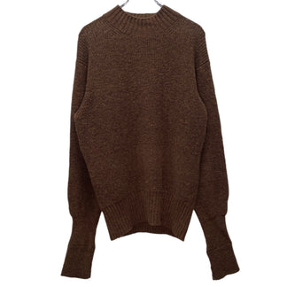 MATEE&SONS RIB M/N SWEATER ウール畦編みモックネックリブニットセーター トップス マーティーアンドサンズ メンズ