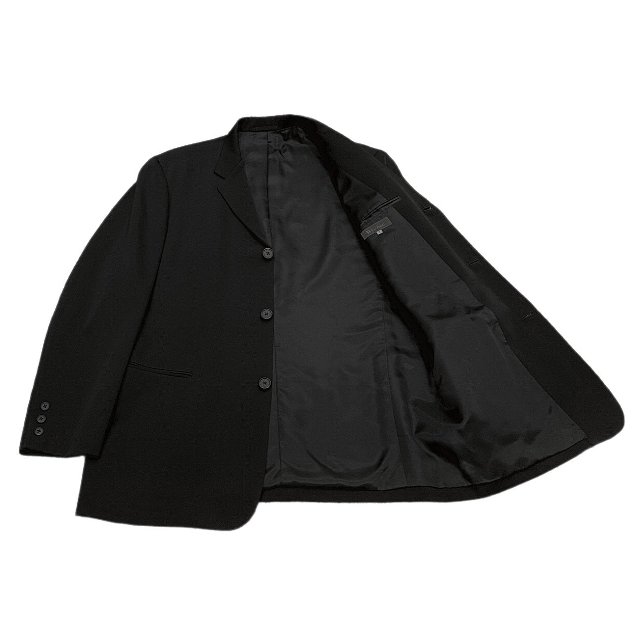 Y's for men ウールギャバジンセットアップスーツ 3Bテーラードジャケット 2タックワイドテーパードパンツ スラックス トラウザーズ Archive 90s Yohji Yamamoto Pour Homme ヨウジヤマモトプールオム ワイズフォーメン メンズ
