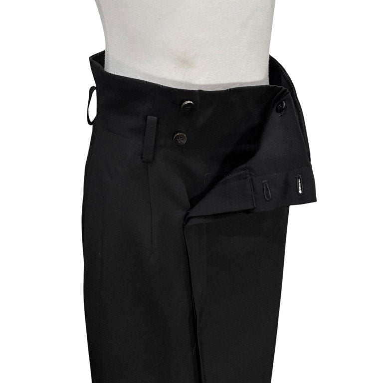 tricot COMME des GARCONS 88SS ウールギャバジンラップデザインアシンメトリーロングスカート Archive 80s ボトムス トリコ コムデギャルソン レディース