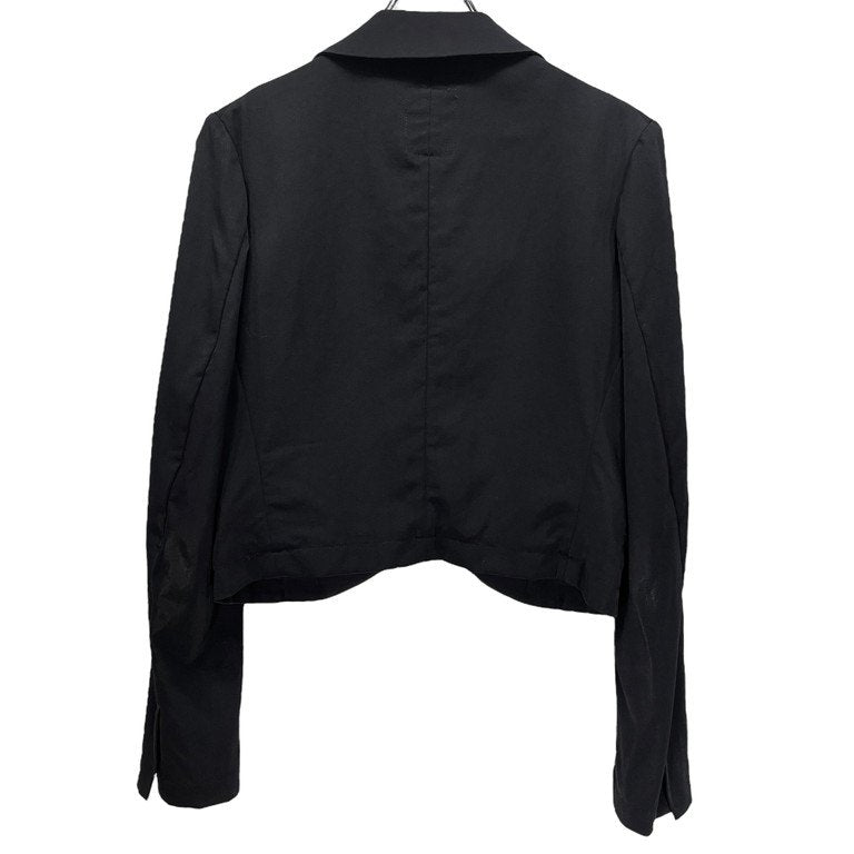 LIMI feu ウールギャバジンショールカラー1Bショートテーラードジャケット ブレザー ブルゾン コート アウター Yohji Yamamoto Femme リミフゥ ヨウジヤマモト レディース