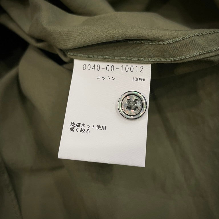 Nigel Cabourn 21SS STAND COLLAR SHIRT -HIGH DENSITY COTTON TWILL コットンツイルスタンドカラーグランパシャツ 新品 タグ付 長袖シャツ バックギャザー ナイジェルケーボン メンズ