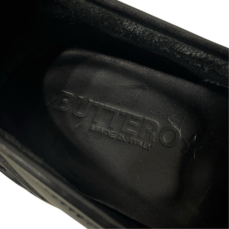 BUTTERO カーフレザーコインローファー ペニーローファー 短靴 シューズ ブーツ 靴 クツ 41 試着程度 極美品 ブッテロ メンズ