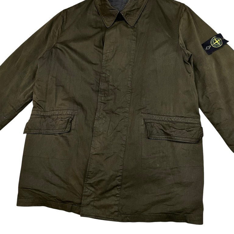 STONE ISLAND 03AW RASO GOMMATO コーティングコットンキルティングライナーコート ジャケット Archive 00s ブルゾン アウター Paul Harvey ポールハーヴェイ Massimo Osti ストーンアイランド メンズ