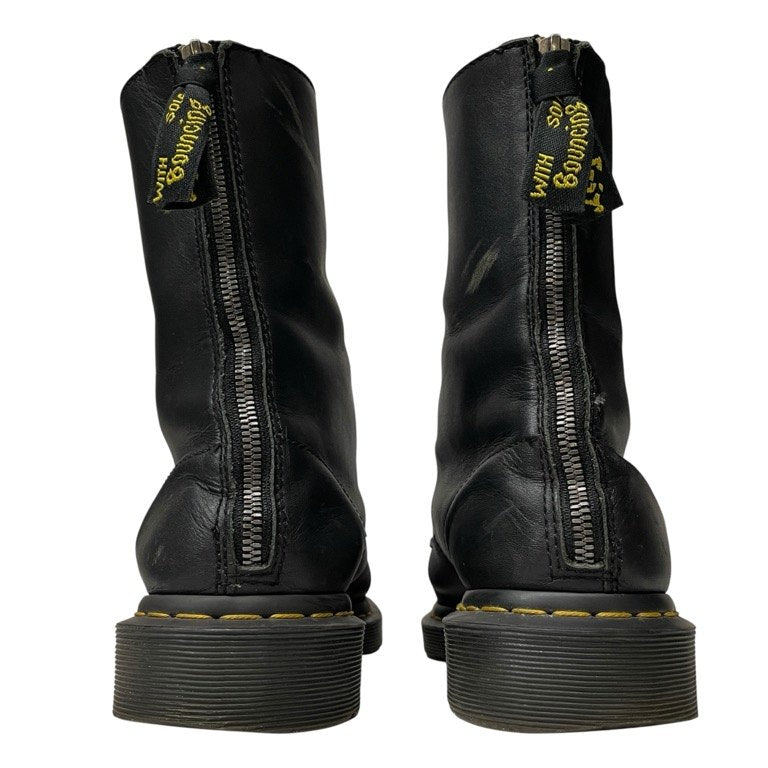 Y's × Dr.Martens 10EYE BOOT ワナマレザー10ホールレースアップバックジップロングブーツ シューズ 靴 クツ 定価63,800円 EU43 UK9 27.5cm Yohji Yamamoto ヨウジヤマモト ワイズ ドクターマーチン メンズ