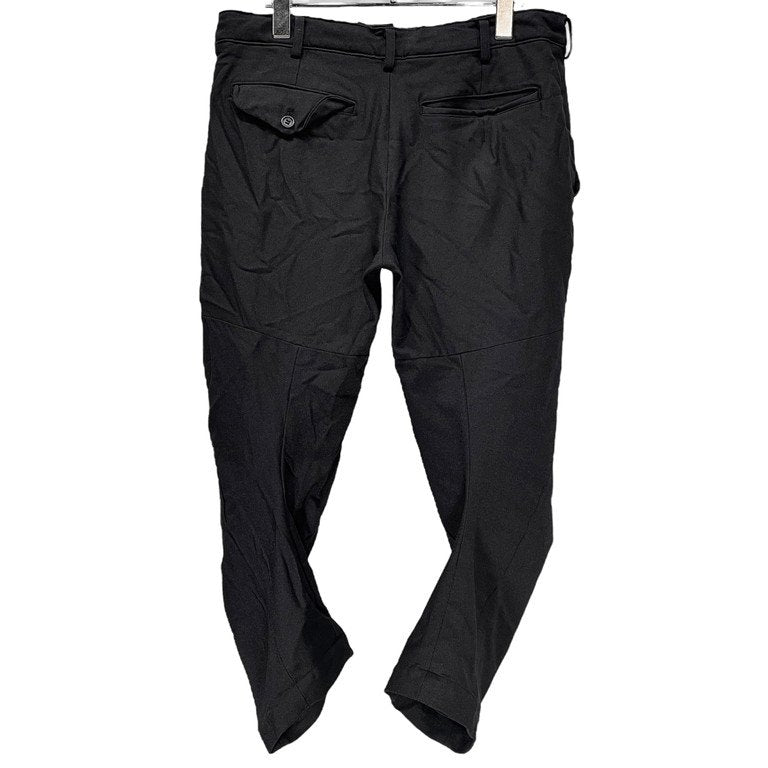 BLACK COMME des GARCONS 13AW ポリエステル縮絨立体裁断クロップドパンツ 変形 ボトムス ポリ縮 ブラック コムデギャルソン メンズ レディース ユニセックス