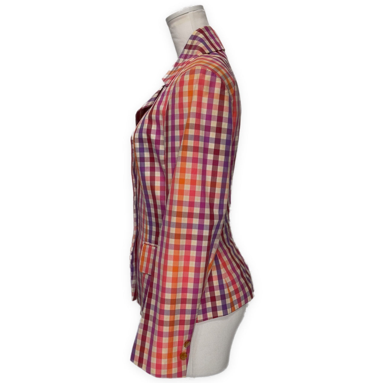 Vivienne Westwood RED LABEL 99SS ギンガムチェック3Bテーラードジャケット Archive 90s ブルゾン コート アウター オーブ ヴィヴィアンウエストウッド レディース