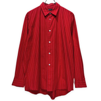 COMME des GARCONS HOMME PLUS コットンブロードストライプボックスシルエットシャツ オーバーサイズ ブラウス トップス Archive 80s 90s コムデギャルソンオムプリュス メンズ
