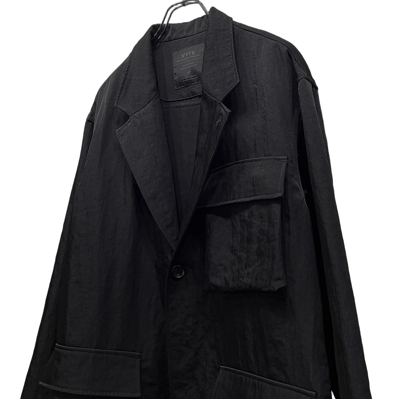 S'YTE Yohji Yamamoto WASHED HIGH-DENSITY NYLON TWILL LONG JACKET WITH MULTIPLE POCKETS ナイロンツイルマルチポケットロングジャケット ブルゾン コート アウター サイト ヨウジヤマモト メンズ レディース ユニセックス