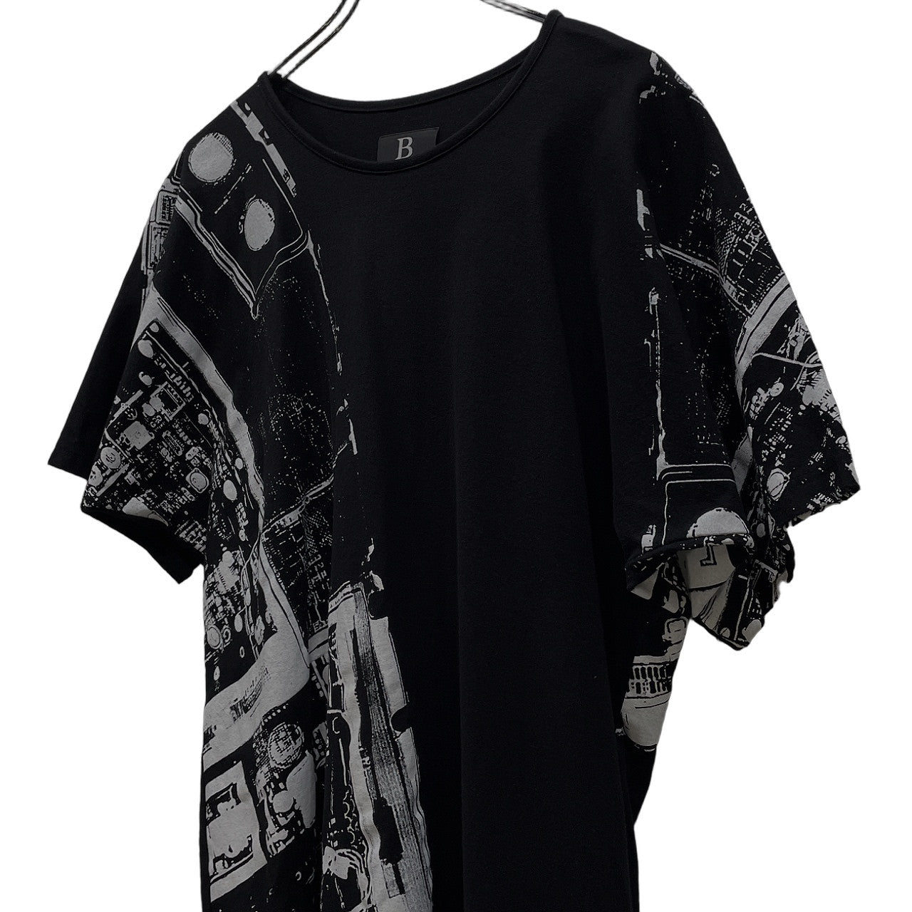 B Yohji Yamamoto 19SS 柄プリントキモノスリーブTシャツ カットソー Tee T-shirt トップス ビー ヨウジヤマモト メンズ レディース ユニセックス