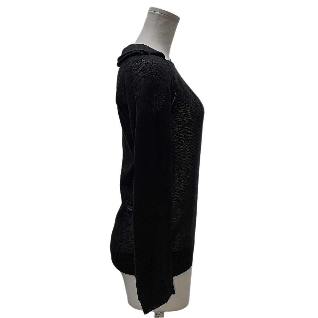 Y's アクリルヘンプダブルカラープルオーバーニットトップス シャツ セーター Yohji Yamamoto Femme ワイズ ヨウジヤマモトファム レディース