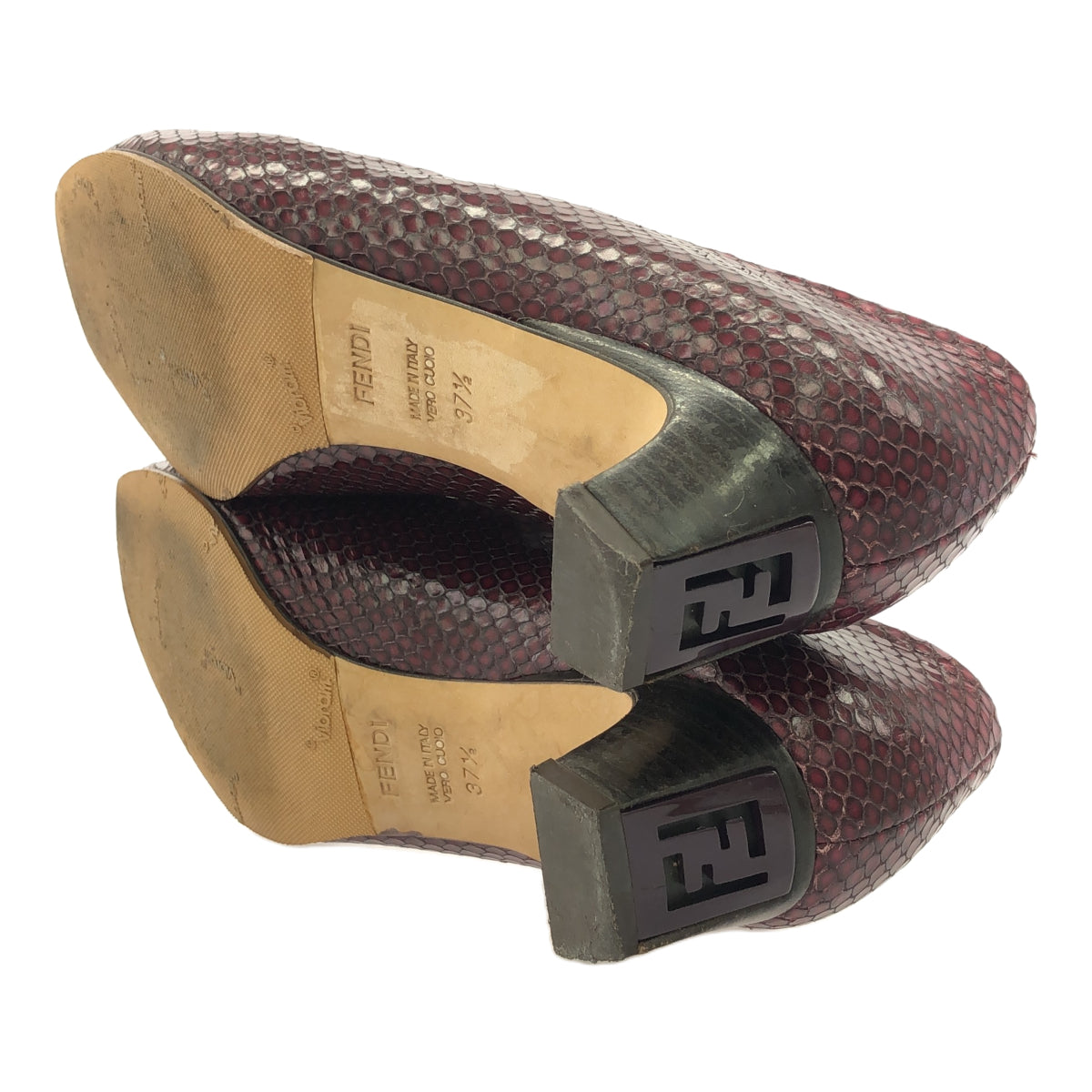 FENDI FENDI パンプス パイソン 37H